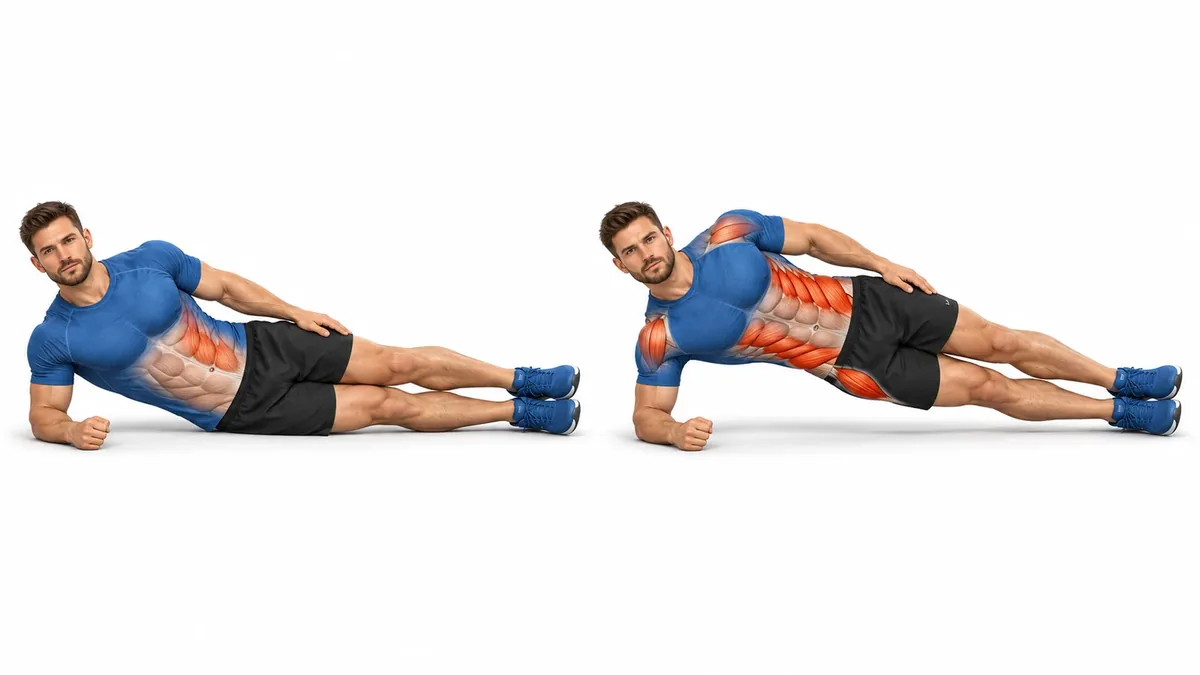 Gainage latéral : technique, muscles sollicités et variantes